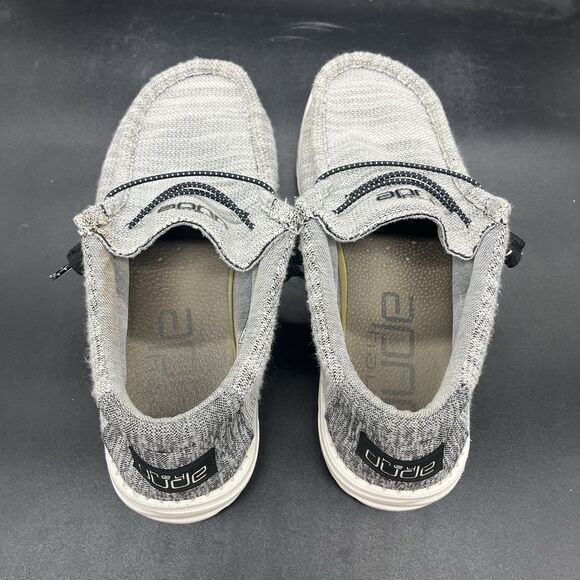 Hey Dude Wally Stretch Yin and Yang US 9 Men's Shoes Gray 110383266 - Picture 6 of 8